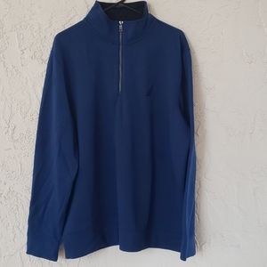 Nautica 3/4 zip blue pullover